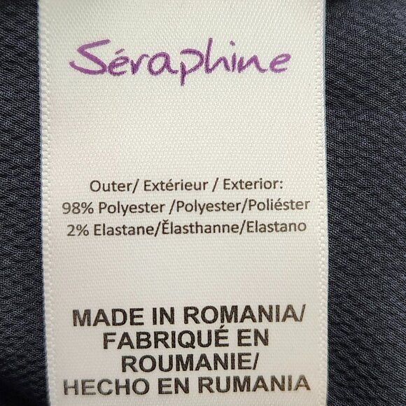 Seraphine Women's Black Midi Shift Dress W/Brown Minnie Ears Size 6 & 8 - Picture 6 of 7